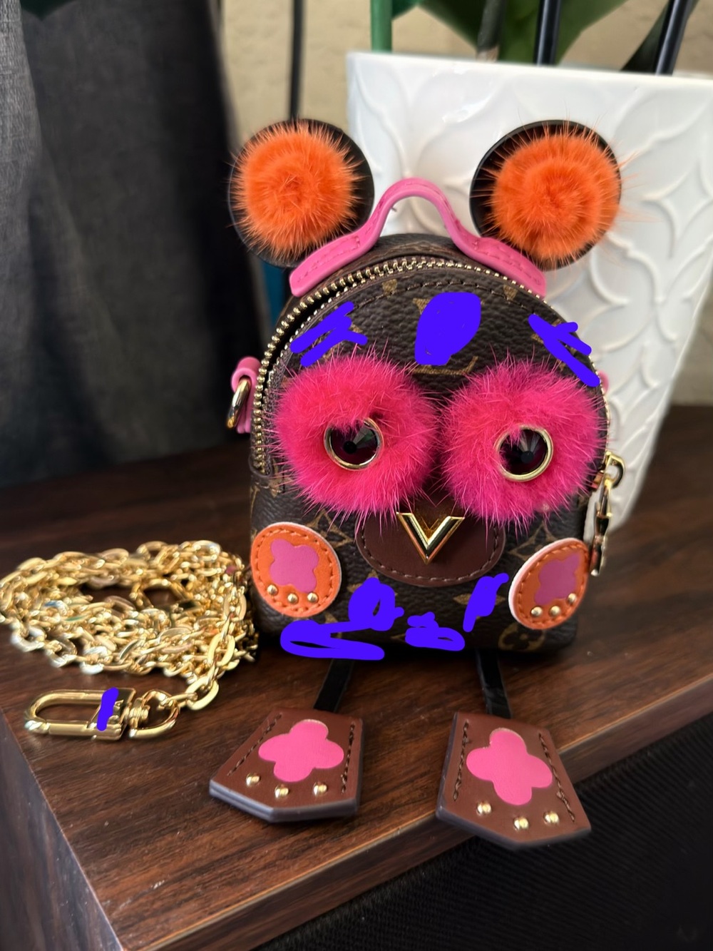 Keychain and crossbody mini purse